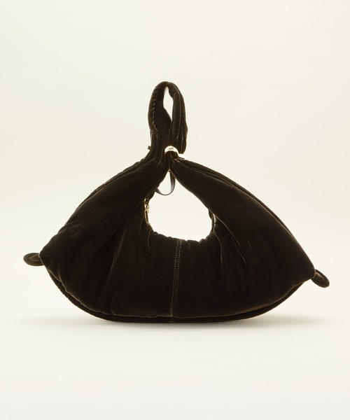 LE VERNIS(ル・ベルニ)の「LE VERNIS/ル・ベルニ POIR VELVET BAG(ハンドバッグ・レディース・ブラック/ブラウン/ブルー・ONE SIZE)」の12枚目の写真