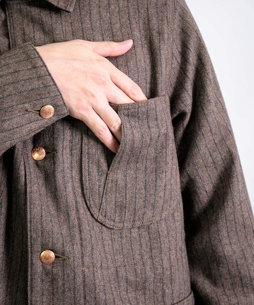 SPELLBOUND（スペルバウンド）の「[ SPELLBOUND / スペルバウンド ] ウール カバーオール（カバーオール・メンズ・ブラウン・2/3）」の11枚目の写真