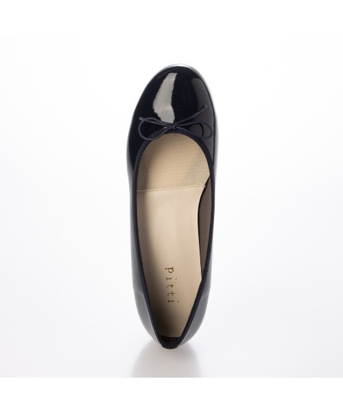 Pitti（ピッティ）の「【WEB限定】ラウンドトゥレインバレエシューズ（バレエシューズ・レディース・チェック/ベージュ系その他2/ライトブラック・22.5cm/23cm/23.5cm/24cm/24.5cm）」の8枚目の写真