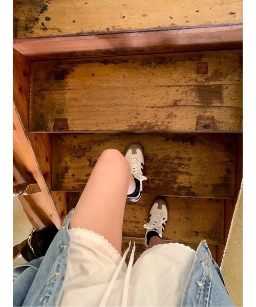 ARCHIVER（アーカイバ）の「【Lp】コットンショートパンツ（その他パンツ・レディース・ブルー/ホワイト・FREE）」の4枚目の写真