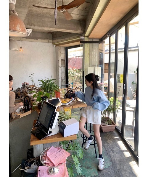 ARCHIVER（アーカイバ）の「【Lp】コットンショートパンツ（その他パンツ・レディース・ブルー/ホワイト・FREE）」の8枚目の写真