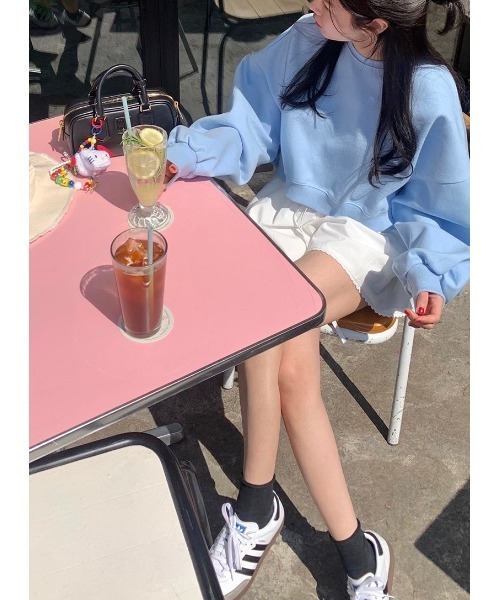 ARCHIVER（アーカイバ）の「【Lp】コットンショートパンツ（その他パンツ・レディース・ブルー/ホワイト・FREE）」の9枚目の写真