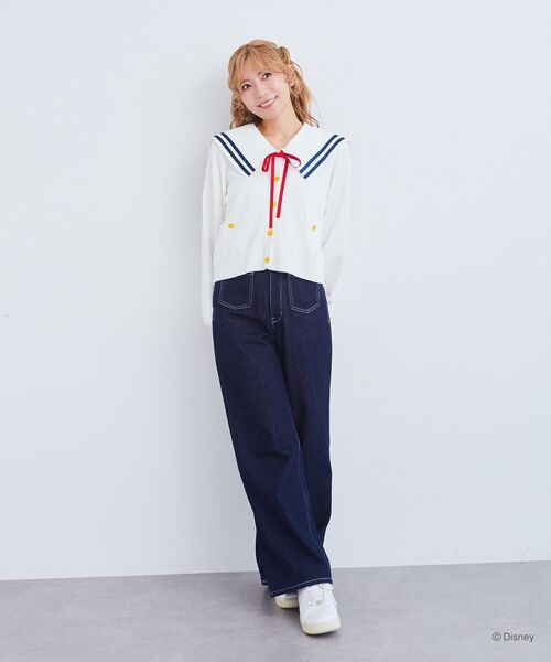 Disney（ディズニー）の「ドナルド/ マリンカーディガン（カーディガン/ボレロ・レディース・オフホワイト・FREE）」の15枚目の写真