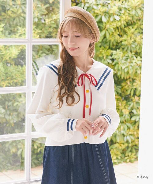 Disney（ディズニー）の「ドナルド/ マリンカーディガン（カーディガン/ボレロ・レディース・オフホワイト・FREE）」の12枚目の写真