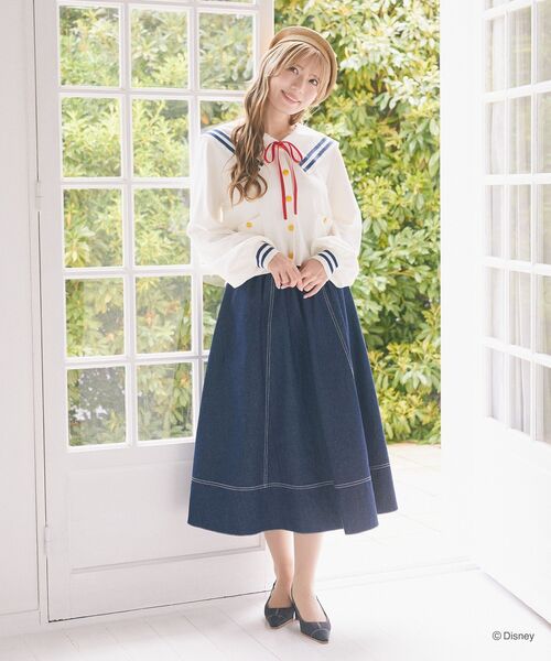 Disney（ディズニー）の「ドナルド/ マリンカーディガン（カーディガン/ボレロ・レディース・オフホワイト・FREE）」の13枚目の写真