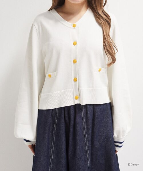 Disney（ディズニー）の「ドナルド/ マリンカーディガン（カーディガン/ボレロ・レディース・オフホワイト・FREE）」の2枚目の写真