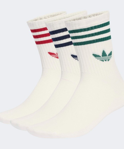 adidas(アディダス)の「スリーストライプス クルーソックス 3足組 靴下 / アディダスオリジナルス adidas Originals(ソックス/靴下・メンズ・ホワイト/ホワイト系その他/ホワイト系その他3/ホワイト系その他2/ホワイト系その他4/ブラック/ホワイト系その他5/ホワイト×ブルー/ブルー/ホワイト系その他6/ホワイト系その他7・kids-XXL/MEDIUM/SMALL/LARGE/X-LARGE)」の9枚目の写真