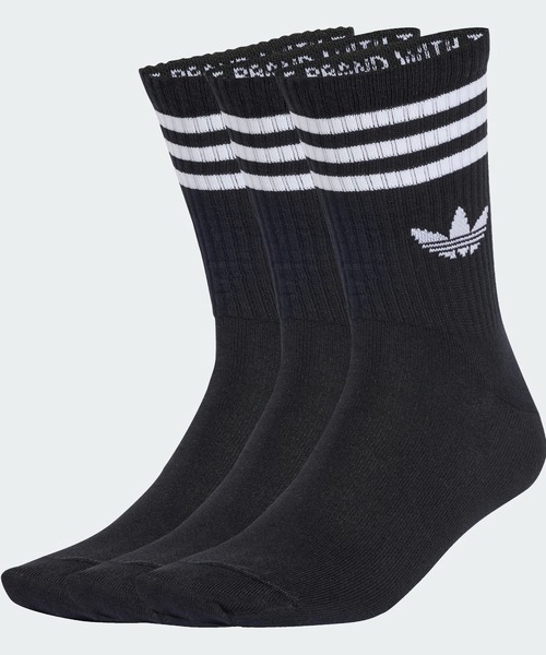 adidas(アディダス)の「スリーストライプス クルーソックス 3足組 靴下 / アディダスオリジナルス adidas Originals(ソックス/靴下・メンズ・ホワイト/ホワイト系その他/ホワイト系その他3/ホワイト系その他2/ホワイト系その他4/ブラック/ホワイト系その他5/ホワイト×ブルー・kids-XXL/MEDIUM/SMALL/LARGE/X-LARGE)」の8枚目の写真
