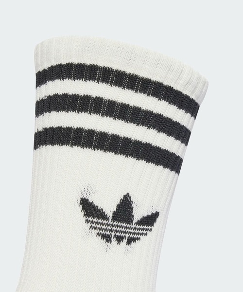 adidas(アディダス)の「スリーストライプス クルーソックス 3足組 靴下 / アディダスオリジナルス adidas Originals(ソックス/靴下・メンズ・ホワイト/ホワイト系その他/ホワイト系その他3/ホワイト系その他2/ホワイト系その他4/ブラック/ホワイト系その他5/ホワイト×ブルー・kids-XXL/MEDIUM/SMALL/LARGE/X-LARGE)」の10枚目の写真