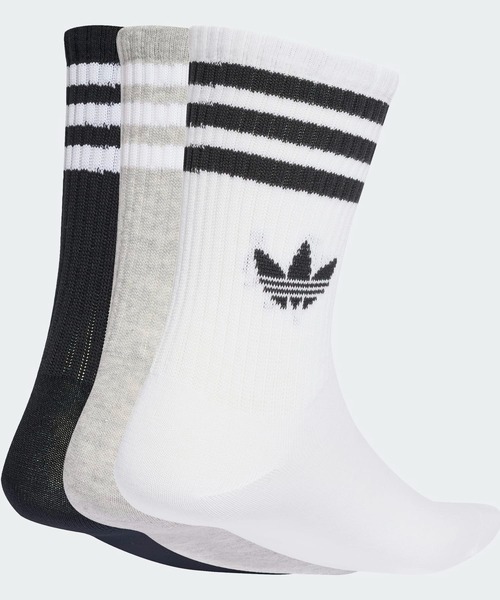 adidas(アディダス)の「スリーストライプス クルーソックス 3足組 靴下 / アディダスオリジナルス adidas Originals(ソックス/靴下・メンズ・ホワイト/ホワイト系その他/ホワイト系その他3/ホワイト系その他2/ホワイト系その他4/ブラック/ホワイト系その他5/ホワイト×ブルー・kids-XXL/MEDIUM/SMALL/LARGE/X-LARGE)」の13枚目の写真