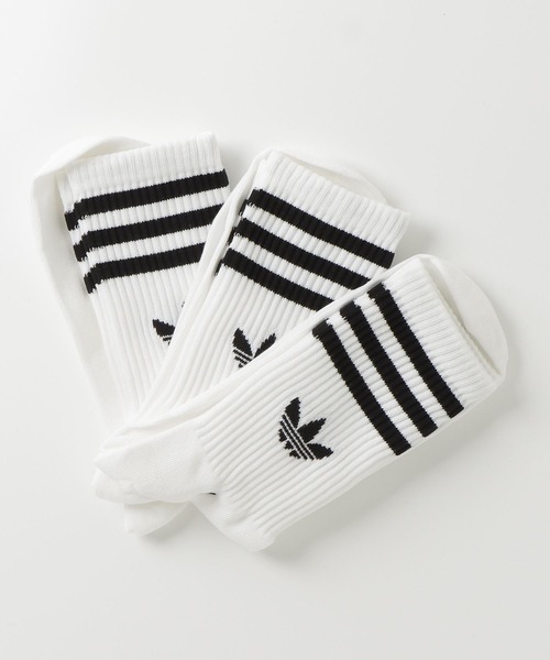 adidas(アディダス)の「スリーストライプス クルーソックス 3足組 靴下 / アディダスオリジナルス adidas Originals(ソックス/靴下・メンズ・ホワイト/ホワイト系その他/ホワイト系その他3/ホワイト系その他2/ホワイト系その他4/ブラック/ホワイト系その他5/ホワイト×ブルー・kids-XXL/MEDIUM/SMALL/LARGE/X-LARGE)」の12枚目の写真