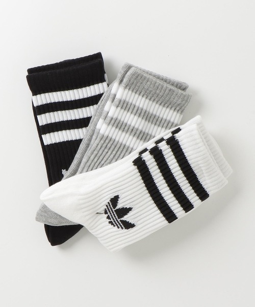 adidas(アディダス)の「スリーストライプス クルーソックス 3足組 靴下 / アディダスオリジナルス adidas Originals(ソックス/靴下・メンズ・ホワイト/ホワイト系その他/ホワイト系その他3/ホワイト系その他2/ホワイト系その他4/ブラック/ホワイト系その他5/ホワイト×ブルー・kids-XXL/MEDIUM/SMALL/LARGE/X-LARGE)」の16枚目の写真