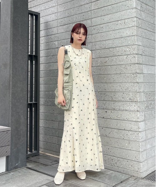 予約販売 MEDI DRESS（ワンピース）｜Ameri（アメリ）の NS FLOWER SMALL ワンピース