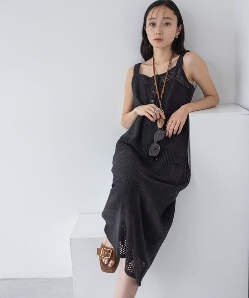 GIANA ジアナ アシメントリー レースプリーツ ワンピ 関税送料込 GIANA ジアナ アシメントリー レースプリーツ ワンピ 関税送料込