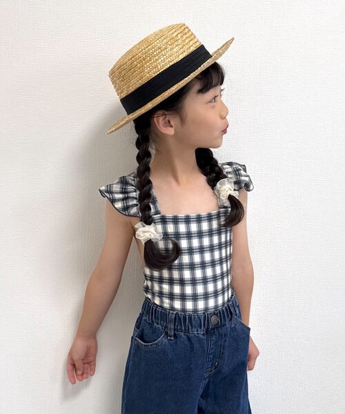 CIAOPANIC TYPY（チャオパニックティピー）の「【WEB限定】【KIDS】袖フリル柄ワンピーススイムウェア（水着・キッズ・オレンジ/グリーン/ブラック・SMALL/XX-LARGE/X-LARGE/LARGE/MEDIUM）」の17枚目の写真