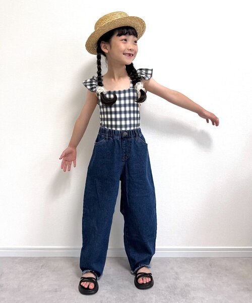 CIAOPANIC TYPY（チャオパニックティピー）の「【WEB限定】【KIDS】袖フリル柄ワンピーススイムウェア（水着・キッズ・オレンジ/グリーン/ブラック・SMALL/XX-LARGE/X-LARGE/LARGE/MEDIUM）」の20枚目の写真