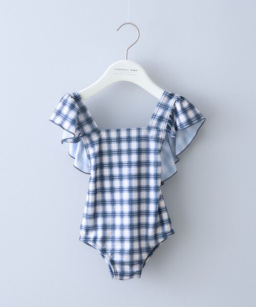 CIAOPANIC TYPY（チャオパニックティピー）の「【WEB限定】【KIDS】袖フリル柄ワンピーススイムウェア（水着・キッズ・オレンジ/グリーン/ブラック・SMALL/XX-LARGE/X-LARGE/LARGE/MEDIUM）」の12枚目の写真