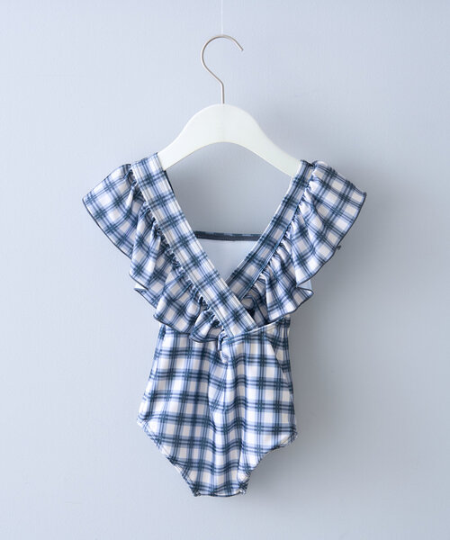 CIAOPANIC TYPY（チャオパニックティピー）の「【WEB限定】【KIDS】袖フリル柄ワンピーススイムウェア（水着・キッズ・オレンジ/グリーン/ブラック・SMALL/XX-LARGE/X-LARGE/LARGE/MEDIUM）」の13枚目の写真