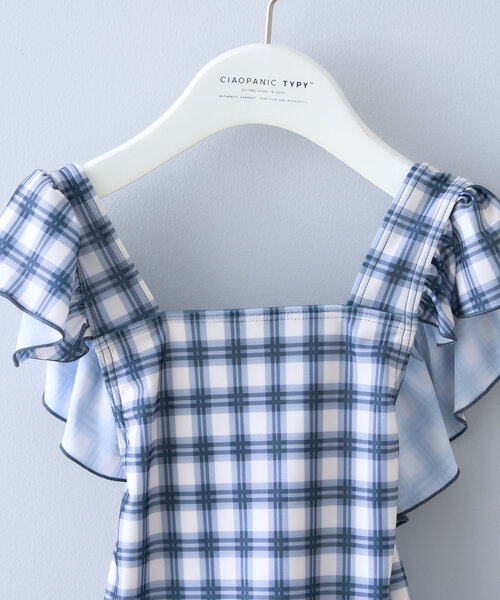 CIAOPANIC TYPY（チャオパニックティピー）の「【WEB限定】【KIDS】袖フリル柄ワンピーススイムウェア（水着・キッズ・オレンジ/グリーン/ブラック・SMALL/XX-LARGE/X-LARGE/LARGE/MEDIUM）」の14枚目の写真