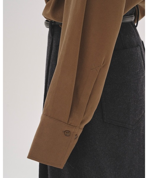 TODAYFUL Peachskin Turtle Blouse