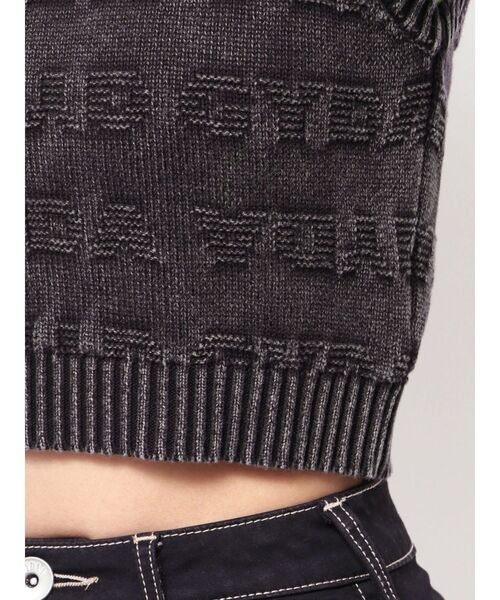 GYDA（ジェイダ）の「GYDAjacquardブリーチニットトップス（ニット/セーター・レディース・ネイビー/ブラック/オフホワイト・FREE）」の15枚目の写真