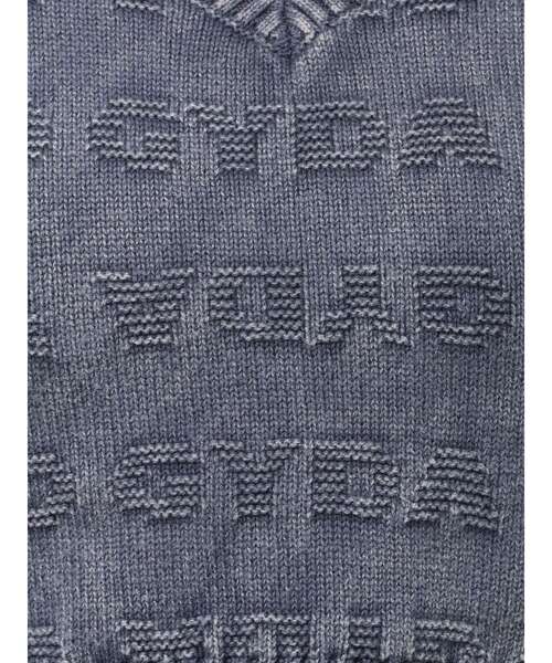 GYDA（ジェイダ）の「GYDAjacquardブリーチニットトップス（ニット/セーター・レディース・ネイビー/ブラック/オフホワイト・FREE）」の11枚目の写真