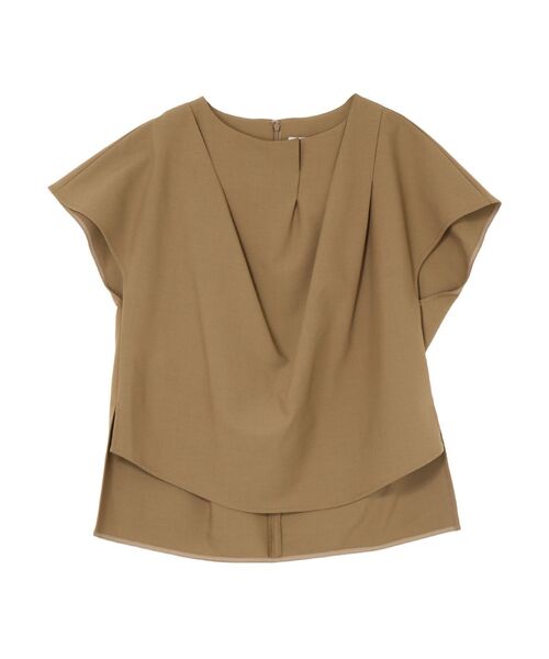 ELENDEEK（エレンディーク）の「アシメドレープブラウス（シャツ/ブラウス・レディース・イエロー/カーキ/ブラック・FREE）」の4枚目の写真