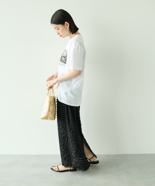 Shelly island(シェリーアイランド)の「フォトプリントTシャツ(Tシャツ/カットソー・レディース・ホワイト・FREE)」の5枚目の写真