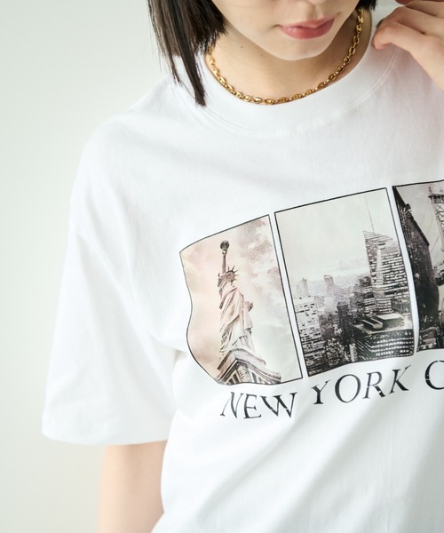 Shelly island(シェリーアイランド)の「フォトプリントTシャツ(Tシャツ/カットソー・レディース・ホワイト・FREE)」の7枚目の写真
