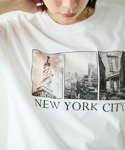 Shelly island(シェリーアイランド)の「フォトプリントTシャツ(Tシャツ/カットソー・レディース・ホワイト・FREE)」の8枚目の写真