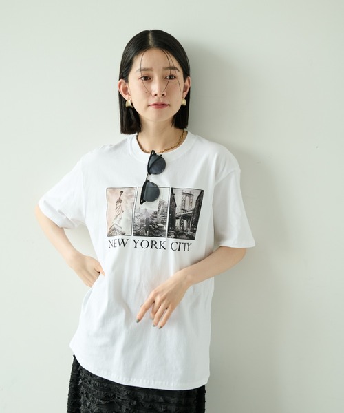 Shelly island(シェリーアイランド)の「フォトプリントTシャツ(Tシャツ/カットソー・レディース・ホワイト・FREE)」の9枚目の写真