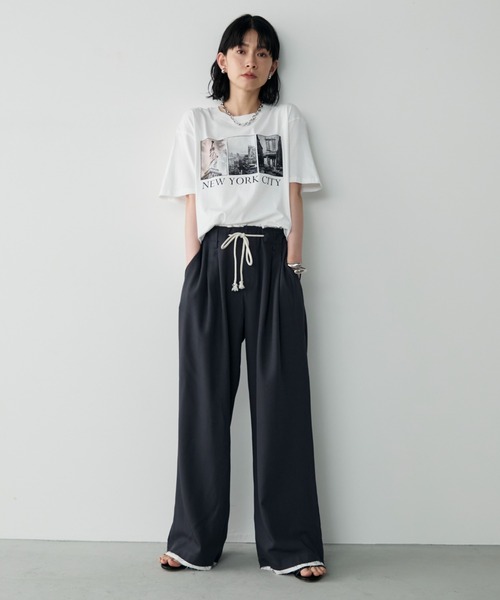 Shelly island(シェリーアイランド)の「フォトプリントTシャツ(Tシャツ/カットソー・レディース・ホワイト・FREE)」の11枚目の写真