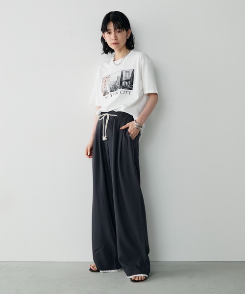 Shelly island(シェリーアイランド)の「フォトプリントTシャツ(Tシャツ/カットソー・レディース・ホワイト・FREE)」の12枚目の写真