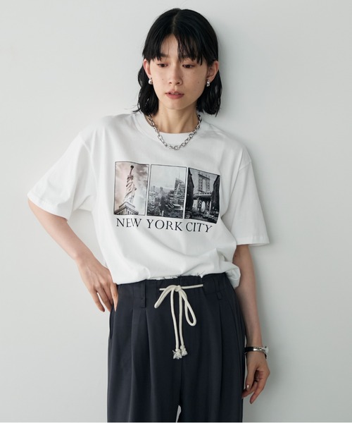 Shelly island(シェリーアイランド)の「フォトプリントTシャツ(Tシャツ/カットソー・レディース・ホワイト・FREE)」の16枚目の写真