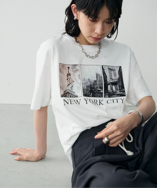 Shelly island(シェリーアイランド)の「フォトプリントTシャツ(Tシャツ/カットソー・レディース・ホワイト・FREE)」の17枚目の写真