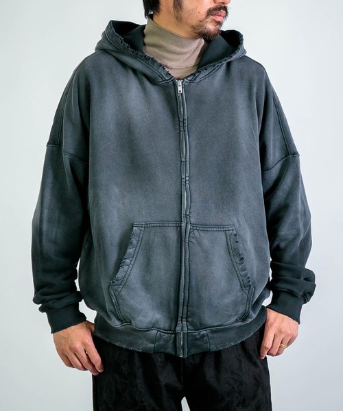 MOOJI MOOJI] OVERSIZE Z/UP HOODIE / オーバーサイズ ジップ