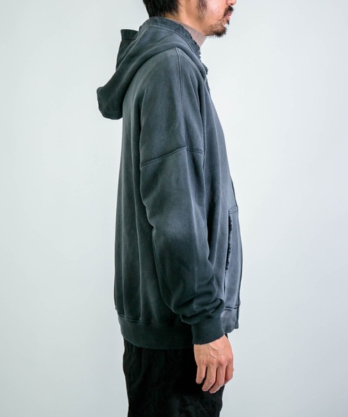 MOOJI MOOJI] OVERSIZE Z/UP HOODIE / オーバーサイズ ジップ