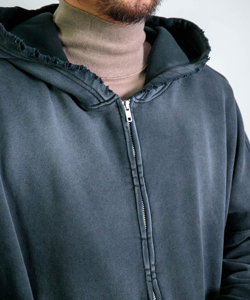 MOOJI MOOJI] OVERSIZE Z/UP HOODIE / オーバーサイズ ジップ