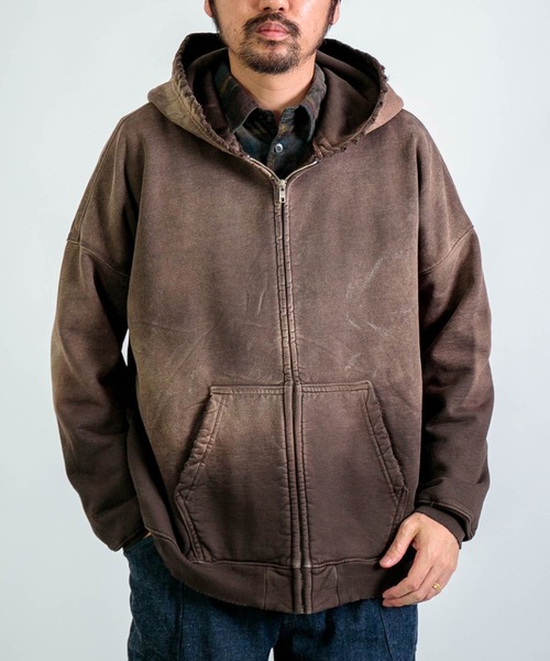 MOOJI MOOJI] OVERSIZE Z/UP HOODIE / オーバーサイズ ジップ