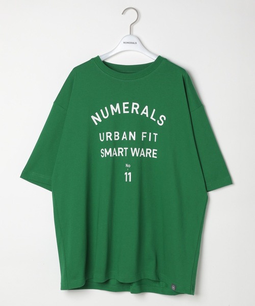 NUMERALS(ヌメラルズ)の「【NUMERALS】カレッジプリントTEE(Tシャツ/カットソー・メンズ・オフホワイト/グリーン/ブラック・LARGE/MEDIUM)」の10枚目の写真
