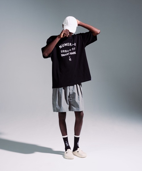 NUMERALS(ヌメラルズ)の「【NUMERALS】カレッジプリントTEE(Tシャツ/カットソー・メンズ・オフホワイト/グリーン/ブラック・LARGE/MEDIUM)」の16枚目の写真