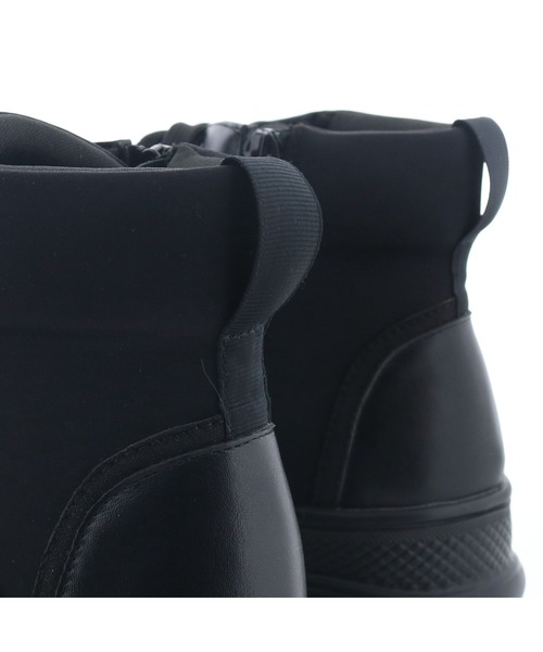 byあしながおじさん（バイアシナガオジサン）の「軽量│厚底ハイカットスニーカー　8490091-2504（スニーカー・レディース・ベージュ系その他/オフホワイト/ブラック×ブラック・24.5cm/24cm/23.5cm/23cm/22.5cm）」の12枚目の写真