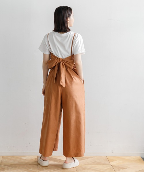 AMERICAN RAG CIE（アメリカンラグシー）の「【ARC】キャミサロペット（サロペット/オーバーオール・レディース・アイボリー/ブラウン/ネイビー・FREE）」の20枚目の写真