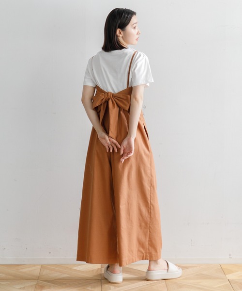 AMERICAN RAG CIE（アメリカンラグシー）の「【ARC】キャミサロペット（サロペット/オーバーオール・レディース・アイボリー/ブラウン/ネイビー・FREE）」の21枚目の写真