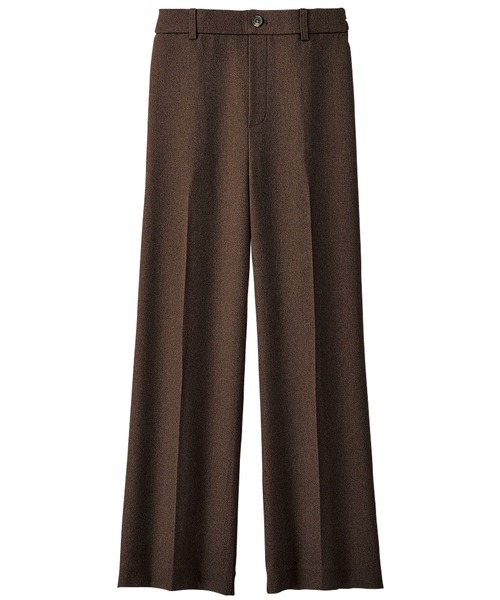 BELLUNA PLUS(ベルーナ)の「ウーリッシュ素材ワイドパンツ(その他パンツ・レディース・ベージュ/ブラウン/チェック・SMALL/MEDIUM/LARGE/X-LARGE)」の5枚目の写真
