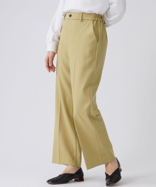 BELLUNA PLUS(ベルーナ)の「ウーリッシュ素材ワイドパンツ(その他パンツ・レディース・ベージュ/ブラウン/チェック・SMALL/MEDIUM/LARGE/X-LARGE)」の9枚目の写真