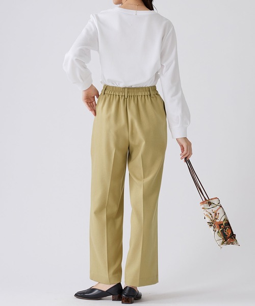 BELLUNA PLUS(ベルーナ)の「ウーリッシュ素材ワイドパンツ(その他パンツ・レディース・ベージュ/ブラウン/チェック・SMALL/MEDIUM/LARGE/X-LARGE)」の11枚目の写真