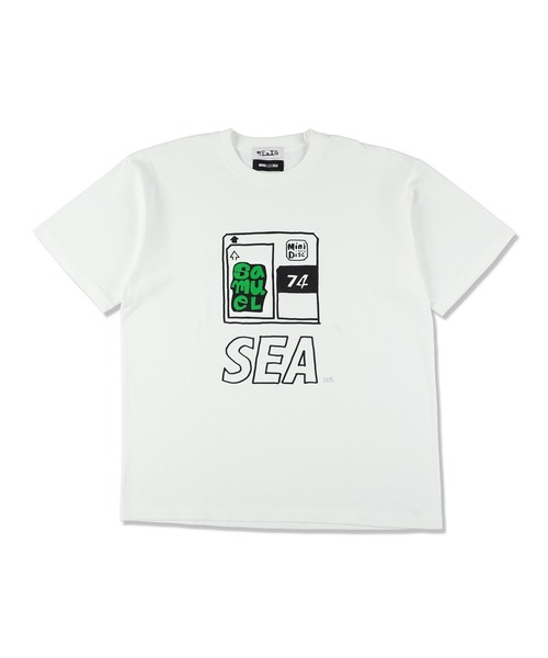 WIND AND SEA(ウィンダンシー)の「SAMUEL x WDS S/S Tee (mini disc)(Tシャツ/カットソー・メンズ・ホワイト/レッド・M/L/XL)」の2枚目の写真