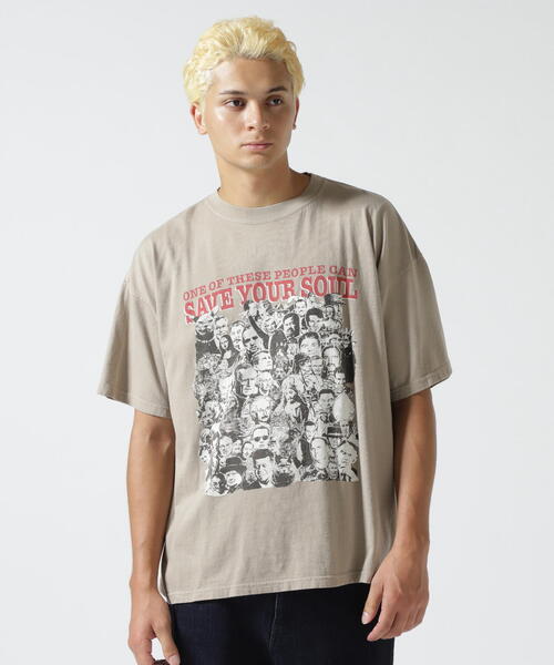 REMI RELIEF レミレリーフ 別注16/- 天竺 タイダイ L/Sシャツ REMI RELIEF tシャツ RELIEF(レミレリーフ) 別注LW加工20/-天竺