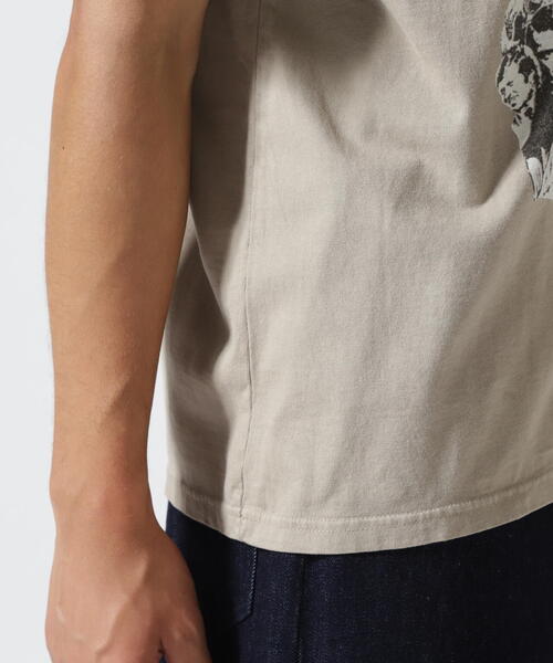 REMI RELIEF（レミレリーフ）の「REMI RELIEF(レミレリーフ) 別注20/-天竺BIGサイズＴシャツ(SAVE YOUR)2025年A/W model（Tシャツ/カットソー・メンズ・ブラック/グレー・L/M/XL）」の13枚目の写真